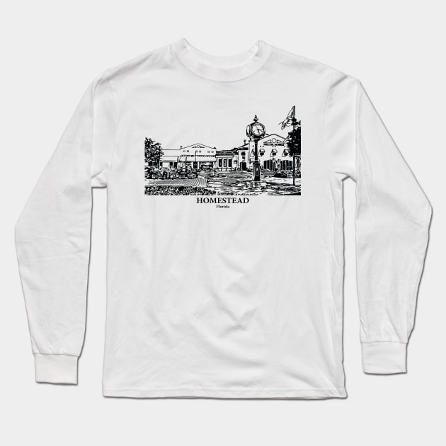 Homestead - Florida Long Sleeve T-Shirt by Lakeric